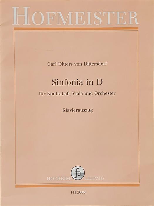Dittersdorf - Sinfonia in D for Doublebass, Viola and Orchestra (Piano Reduction)