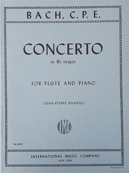 C.P.E. Bach - Concerto in Bflat Major for flute and piano (Jean - Pierre Rampal)