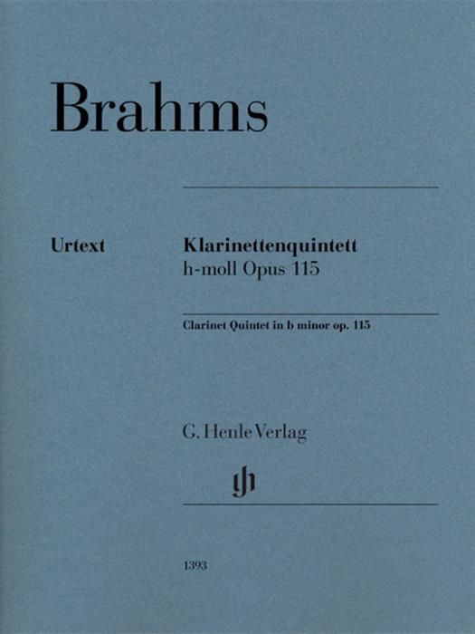 Brahms - Clarinet Quintet b minor op. 115 for Clarinet (A), 2 Violins, Viola and Violoncello