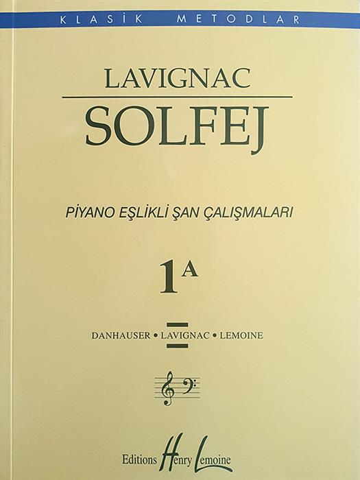 Lavignac - Solfej -  Piyano Eşlikli Şan Çalışmaları 1A 