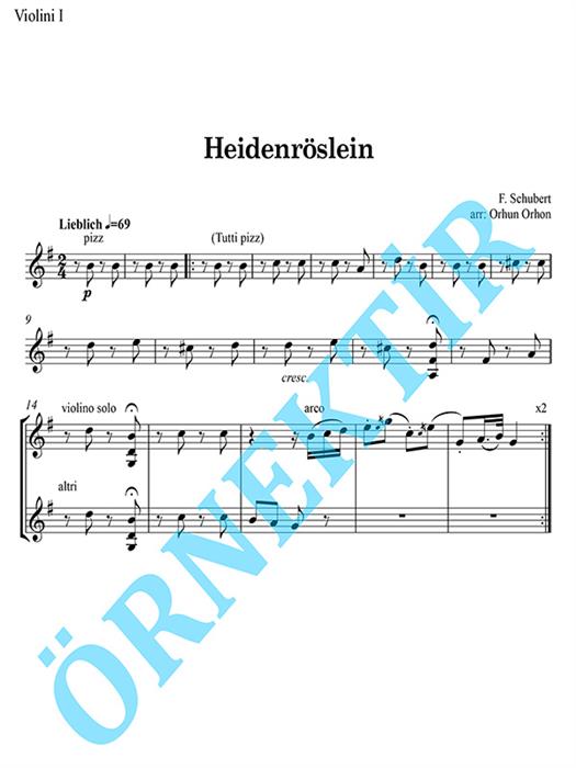 Heidenröslein - Yaylı Çalgılar ve Şan için Düzenleme - Orhun Orhon